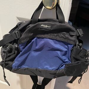 Vintage Eddie Bauer Waist Fanny Pack Large Hiking Pack Waist Snap Adjustible